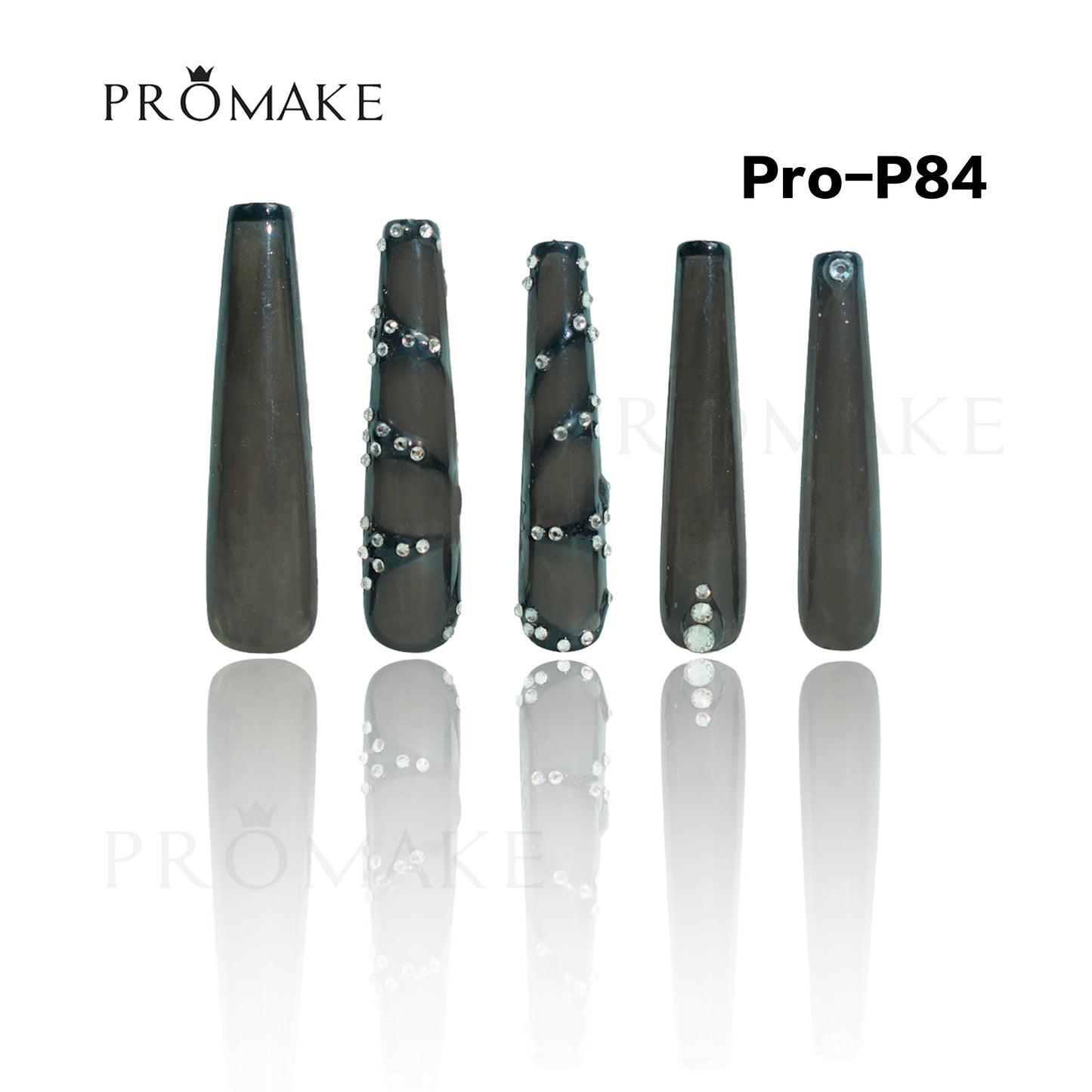 [NEW ARRIVAL] Promake Luxury - Super Long 54MM - P74-P92 - Custom Handmade Press On Nails 10PCS Reuseable Nails wtih Nail tools
