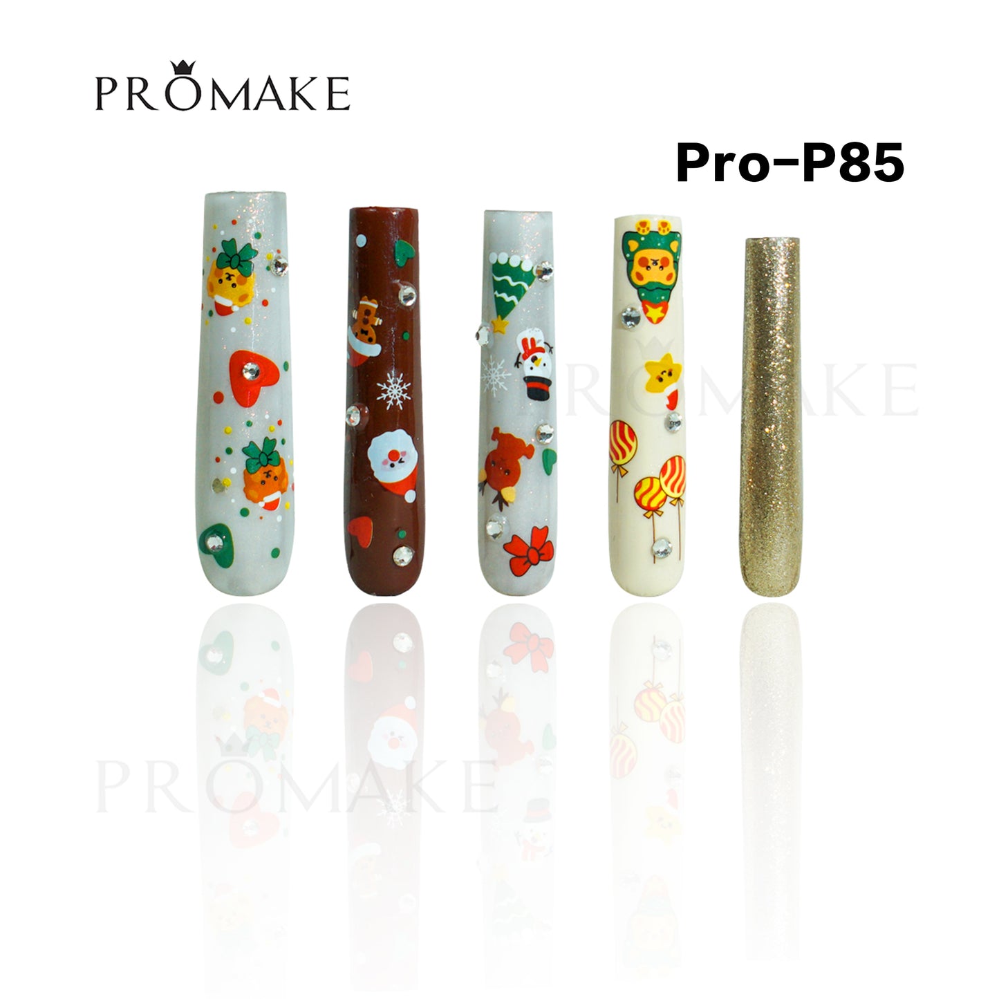 [NEW ARRIVAL] Promake Luxury - Super Long 54MM - P74-P92 - Custom Handmade Press On Nails 10PCS Reuseable Nails wtih Nail tools
