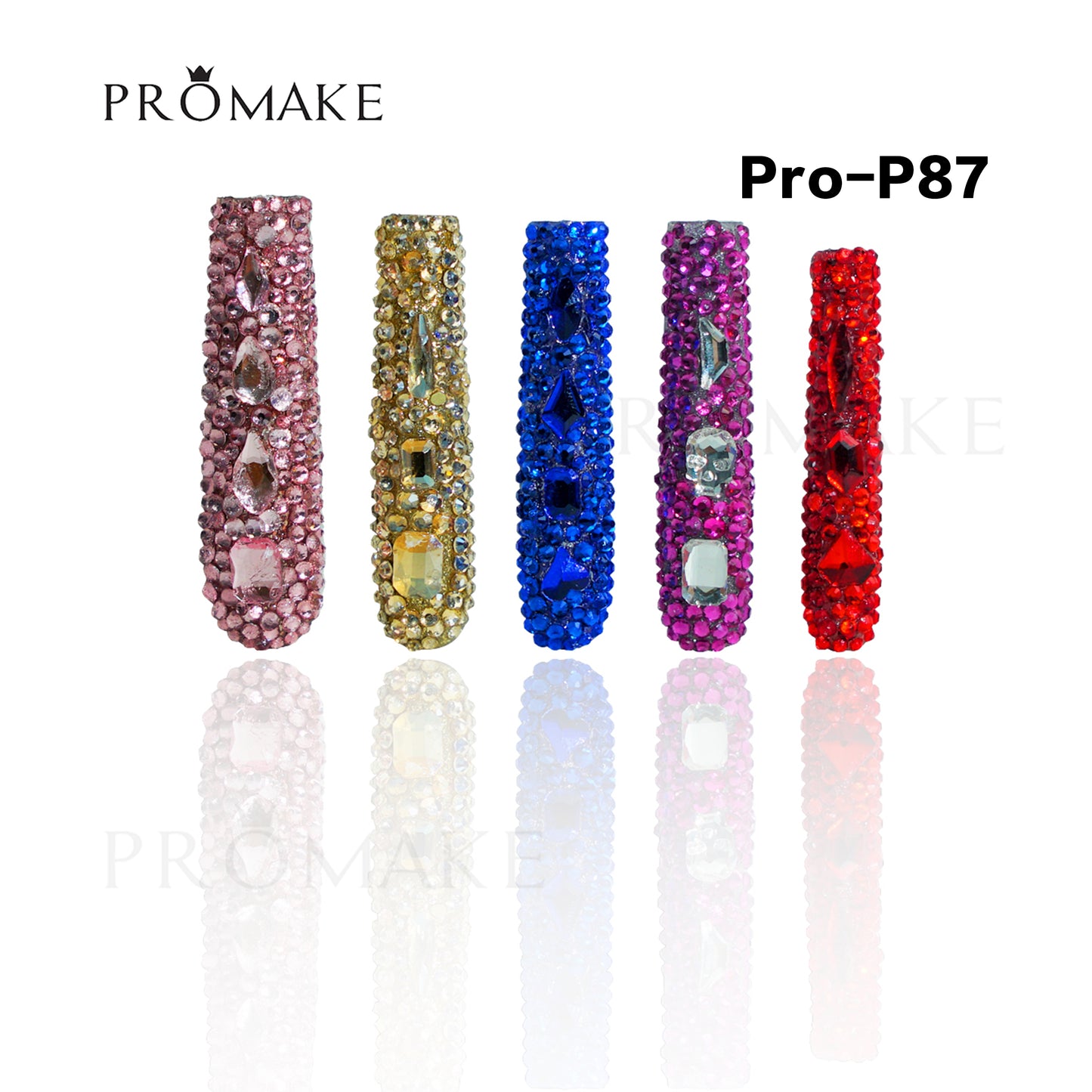 [NEW ARRIVAL] Promake Luxury - Super Long 54MM - P74-P92 - Custom Handmade Press On Nails 10PCS Reuseable Nails wtih Nail tools