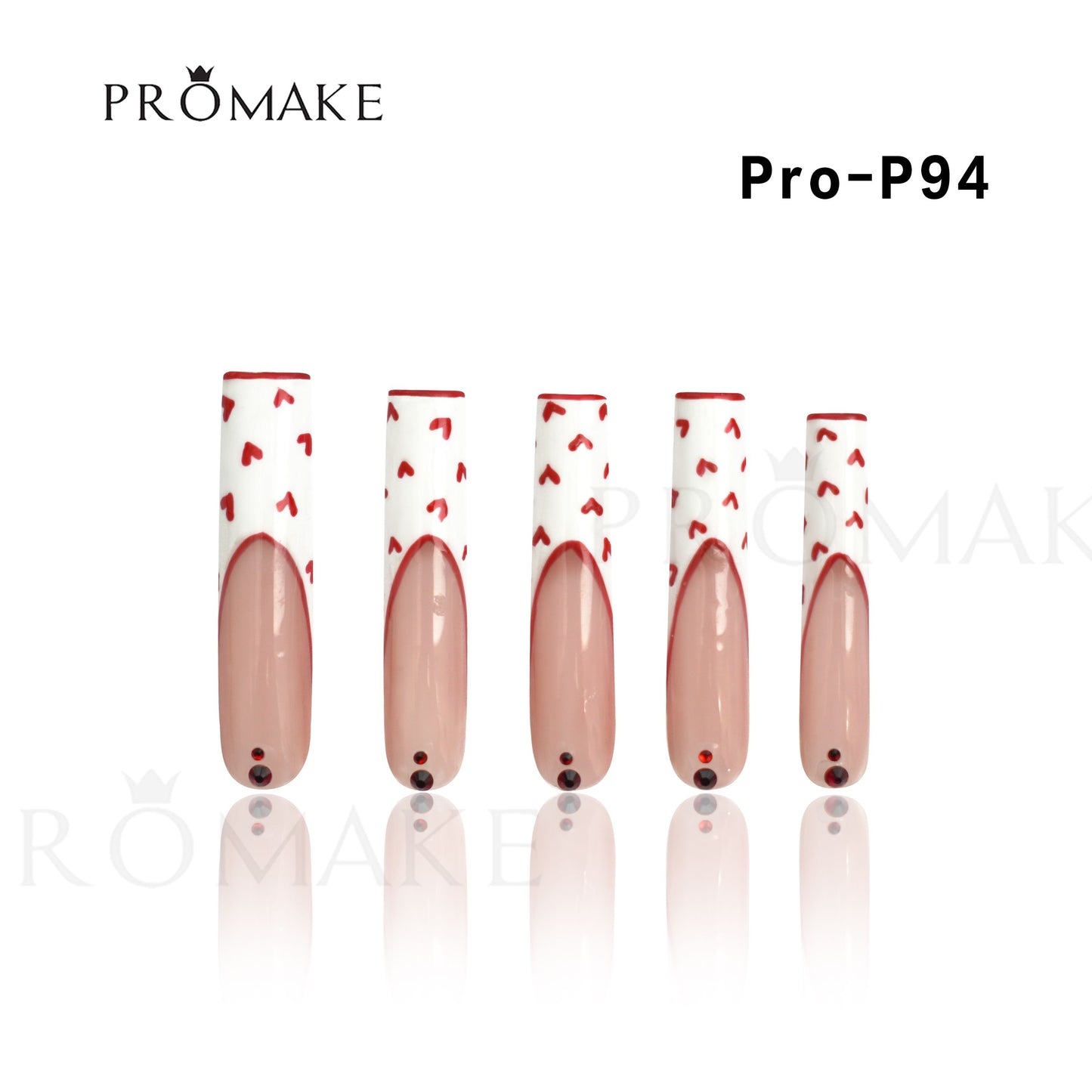 [NEW ARRIVAL] Promake Luxury - Super Long 54MM - P93-P108 - Custom Handmade Press On Nails 10PCS Reuseable Nails wtih Nail tools
