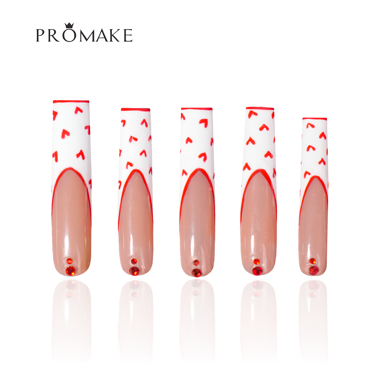 [NEW ARRIVAL] Promake Luxury - Super Long 54MM - P93-P108 - Custom Handmade Press On Nails 10PCS Reuseable Nails wtih Nail tools