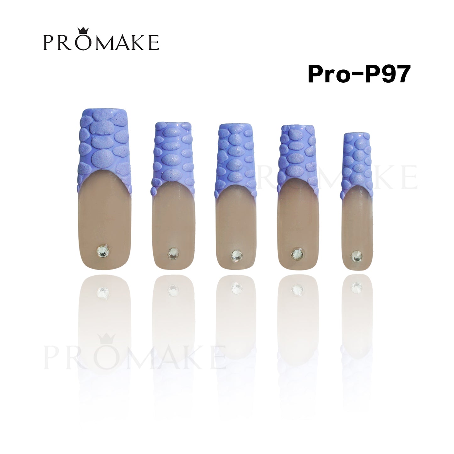 [NEW ARRIVAL] Promake Luxury - Super Long 54MM - P93-P108 - Custom Handmade Press On Nails 10PCS Reuseable Nails wtih Nail tools