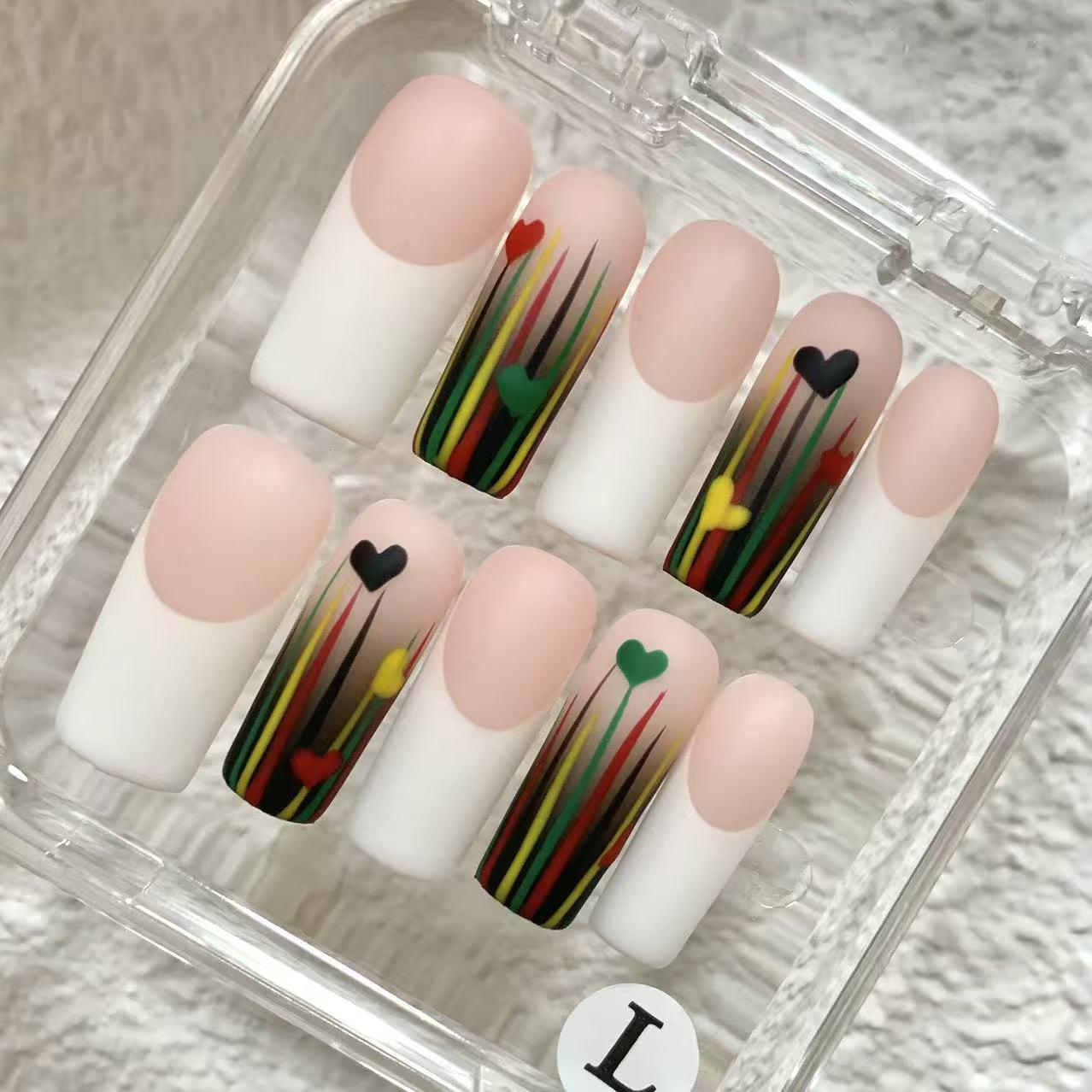 Promake Juneteenth Celebration Press-On Nails – Honor Freedom & Equality | Black History Month Gift