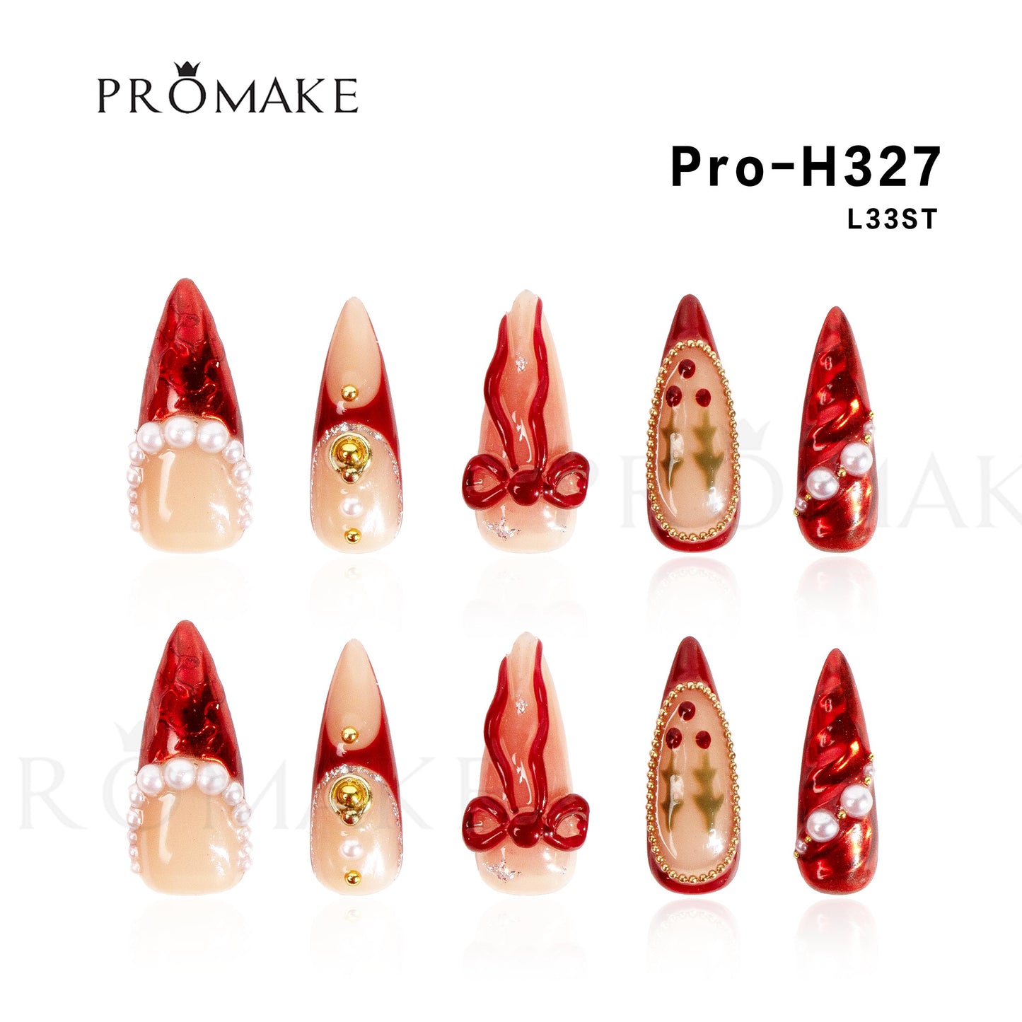 PROMAKE MUST HAVE LD- NEW Girl MUST HAVE- Luxury Handmade Press on Nails-Nail Art Nail Care-With Nails Tools- 33MM Length Super Long Length - XS-XL Size