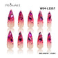 Promake Wonders Handmade Press-On Nails - Open InLive Crystal Design, Single Item, Luxury Unique Style, Salon Quality, Long Length, S-L Sizes, 4 Sets of Nail Tools, Handmade Press Ons