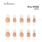 Promake French Style-  100% Handmade Nails- Press On Nails- Luxurious Nails-10 PCS with Glue,Perfect for DIY Nail Art and Gifts-size -XS-XL