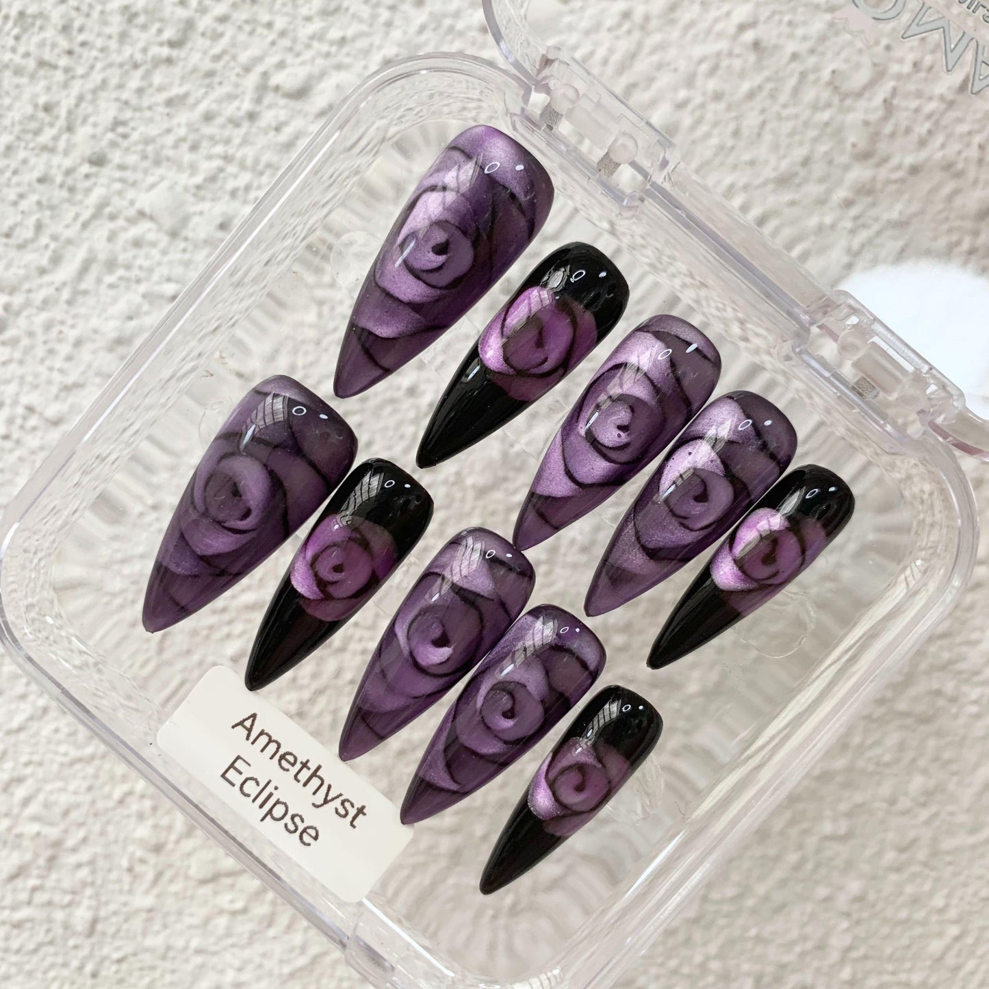 Promake | Best-Selling Luxury Handmade Press On Nails for Women, Reusable Acrylic Fake Nails with 3D Nail Art, Rhinestones and Unique Designer Styles, Multiple Shapes and Lengths, Upgraded Nail Application Kit