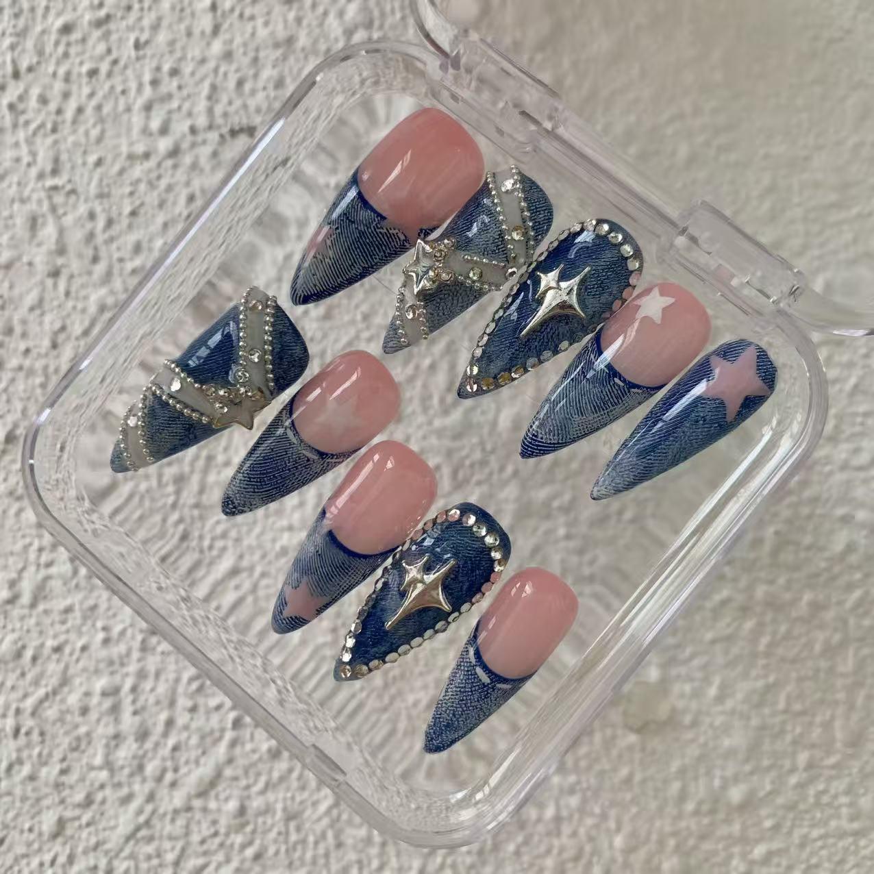 Promake Summer new design - Luxury Handmade Press On Nails, 2026 New Summer Nail ,beach nails,floral nails | long lasting/reuse,sumer limitetd