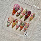 Promake | One Trending Luxury Handmade Press On Nails for Women, Reusable 3D Acrylic Fake Nails, Rhinestone & Unique Nail Art Designs, Multiple Shapes and Lengths, Ships from USA