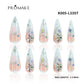 Promake x Kymieann Luxury Handmade Press on Nails-  Hand Nails and Toe Nails-  Nail Art Nail Care-With Nails Tools-  Salon Quality-  33MM Length-  Long Length-  S-L Size