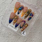 Promake | One Trending Luxury Handmade Press On Nails for Women, Reusable 3D Acrylic Fake Nails, Rhinestone & Unique Nail Art Designs, Multiple Shapes and Lengths, Ships from USA