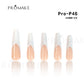 Promake French Classical -  100% Handmade Nails- Press On Nails- Elegance nails-Luxurious Nails-10 PCS with Glue,Coffin French Tips,Stiletto French Tips,Almond French Tips,Perfect for DIY Nail Art and Gifts-size -XS-XL
