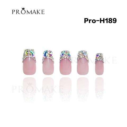 Promake 1 Inch Length Nails-  Luxury Handmade Press on Nails-Nail Art Nail Care-With Nails Tools- 33MM Length Super Long Length - XS-XL Size