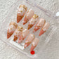 Promake | Best-Selling Luxury Handmade Press On Nails for Women, Reusable Acrylic Fake Nails with 3D Nail Art, Rhinestones and Unique Designer Styles, Multiple Shapes and Lengths, Upgraded Nail Application Kit