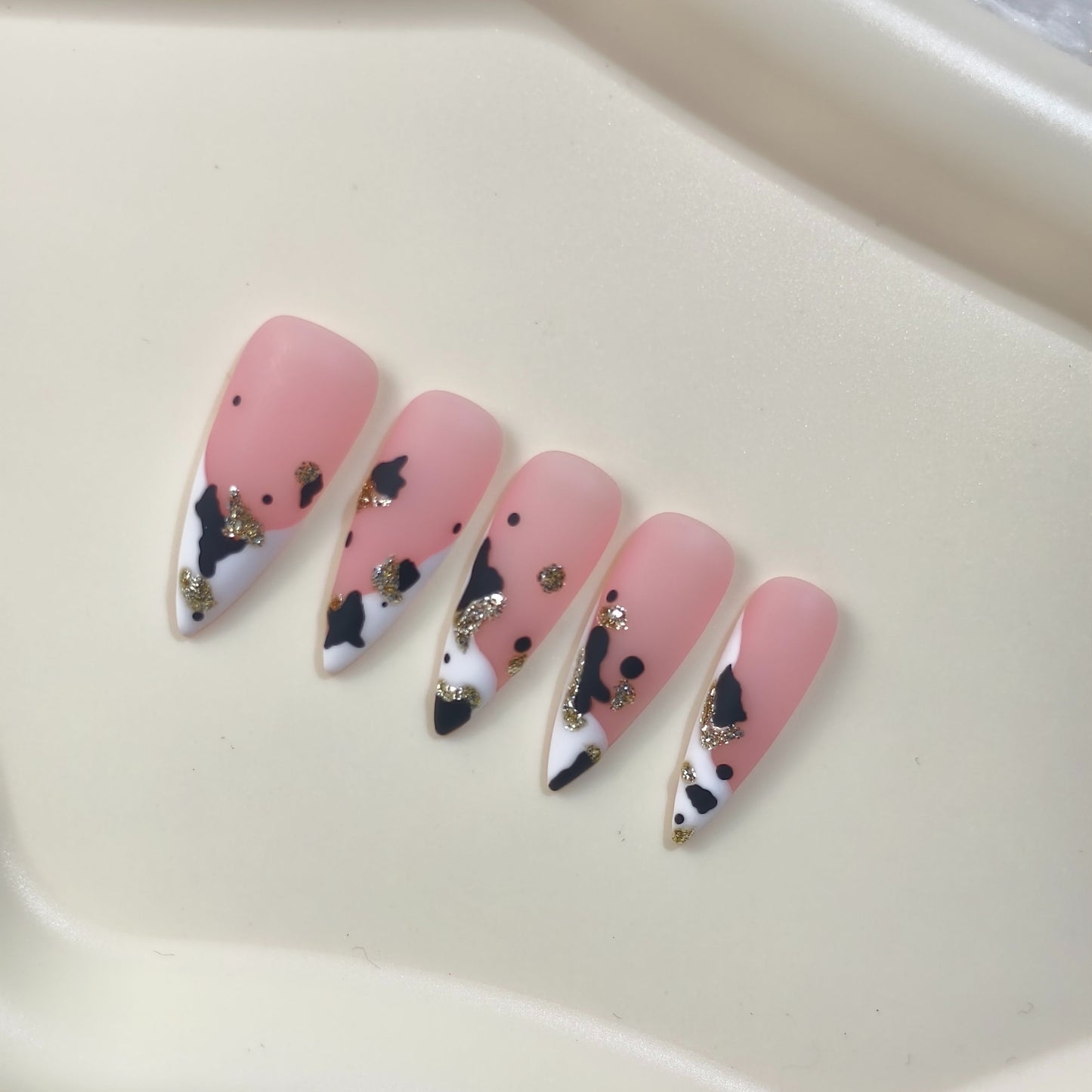 Promake Summer Nails KV02-L33ST-NV – Handmade Press On, Beach Ready