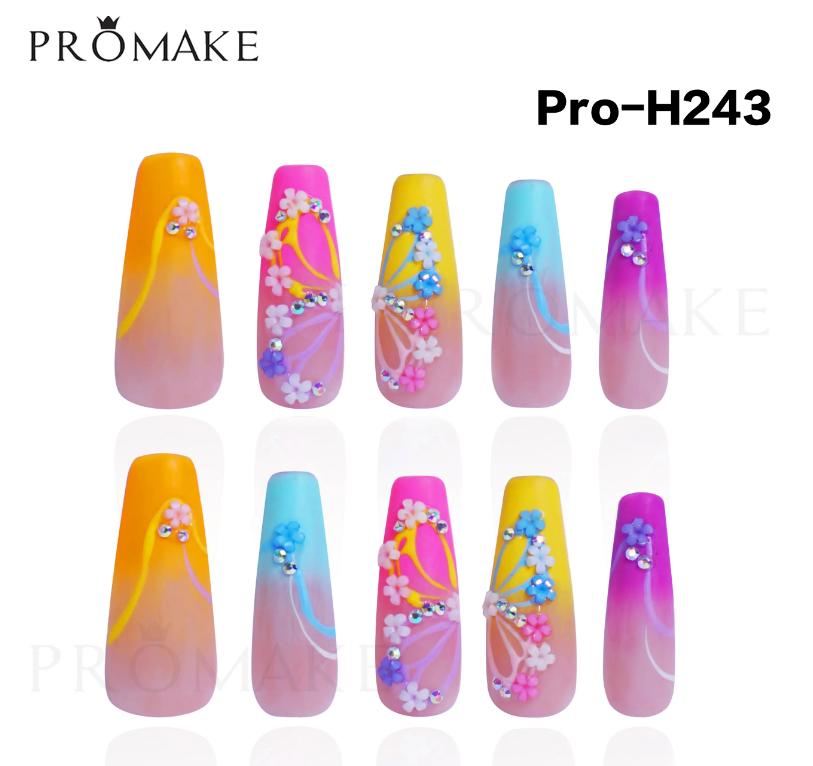Promake Nails | XS Size | 100% Handmade Luxury Nails-  Luxury Handmade Press on Nails-Nail Art Nail Care-With Nails Tools-Different Length