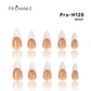 Promake French Classical -  100% Handmade Nails- Press On Nails- Elegance nails-Luxurious Nails-10 PCS with Glue,Coffin French Tips,Stiletto French Tips,Almond French Tips,Perfect for DIY Nail Art and Gifts-size -XS-XL