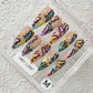 Promake H807-L33ST Handmade Press On Nails, Summer Beach Ready, Nail Inspo Name Accessory