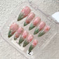 Promake | One Trending Luxury Handmade Press On Nails for Women, Reusable 3D Acrylic Fake Nails, Rhinestone & Unique Nail Art Designs, Multiple Shapes and Lengths, Ships from USA