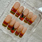 Promake H1102-H1150 New Limited Luxury Handmade Press-On Nails, Reusable Multi-Pack with Easy Nail Art, Different Lengths, Beach & Floral Designs, Long-Lasting, No Dry Time