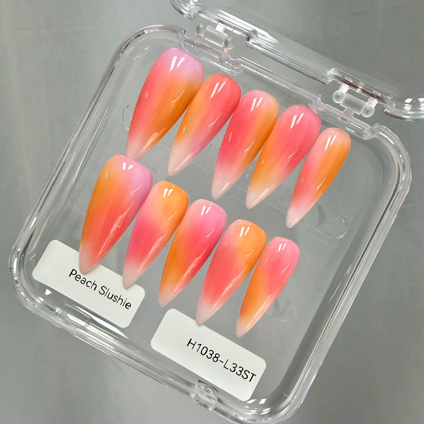 Promake 2026 New Summer Press-On Nails Collection| 100% Handmade Luxury Nails- Beach Ready Nails- Salon Nails at Home- Long Nail Set  with Art Designs & Care Tools - Ready to Gift - Size S-L