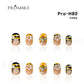 Promake Bubble bee  - Luxury Handmade Press on Nails- XS-XS size - Reusable Press on Nails Nail Stickers Instant - Cute Bee & Flower - Unique Design Nails Salon-Quality Nails -