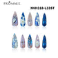 Promake Luxury Handmade Pressed On Decorative Fake Nails Extensions - 1.3 inches Rhinestone Nail Art, 33mm Super Long Length, S-L Sizes, Single Item