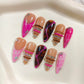 Promake | One Trending Luxury Handmade Press On Nails for Women, Reusable 3D Acrylic Fake Nails, Rhinestone & Unique Nail Art Designs, Multiple Shapes and Lengths, Ships from USA