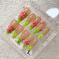 Promake | Best-Selling Luxury Handmade Press On Nails for Women, Reusable Acrylic Fake Nails with 3D Nail Art, Rhinestones and Unique Designer Styles, Multiple Shapes and Lengths, Upgraded Nail Application Kit