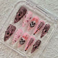 Promake | One Trending Luxury Handmade Press On Nails for Women, Reusable 3D Acrylic Fake Nails, Rhinestone & Unique Nail Art Designs, Multiple Shapes and Lengths, Ships from USA