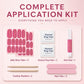Promake H1190-L33ST Handmade Press On Nails, Elegant Glossy Unisex Accessory, Beach Ready, Nail Art Tools, Different Lengths, No Dry Time, No UV Lamp, Stay Secure Through Sunscreen, Fashion Unisex