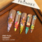Promake Symphony Collection – Luxury Handmade 3D Floral Butterfly Press-On Nails | Artistic Reusable False Nails Set with Crystals & Gems | 10 PCS with Glue | Elegant DIY Nail Art Gift – Sizes XS–XL