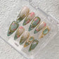Promake | One Trending Luxury Handmade Press On Nails for Women, Reusable 3D Acrylic Fake Nails, Rhinestone & Unique Nail Art Designs, Multiple Shapes and Lengths, Ships from USA