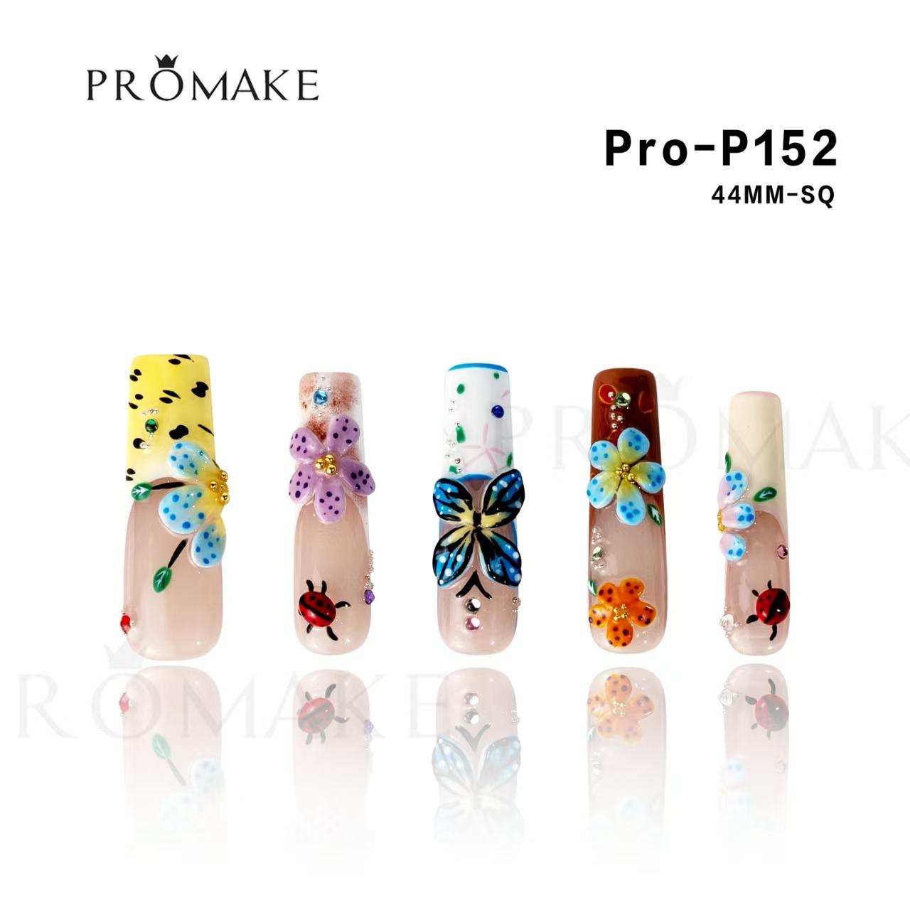 Promake Nails | New XS Size | 100% Handmade Luxury Nails-  Luxury Handmade Press on Nails-Nail Art Nail Care-With Nails Tools-Different Length