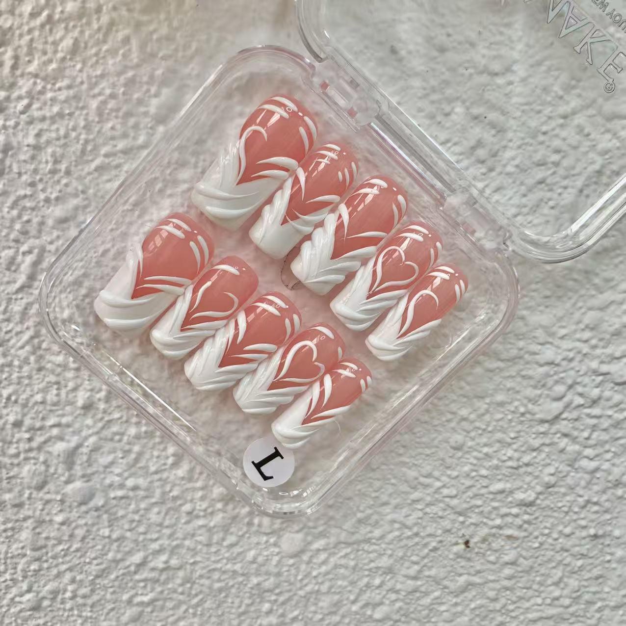Promake Summer new design - Luxury Handmade Press On Nails, 2026 New Summer Nail ,beach nails,floral nails | long lasting/reuse,sumer limitetd
