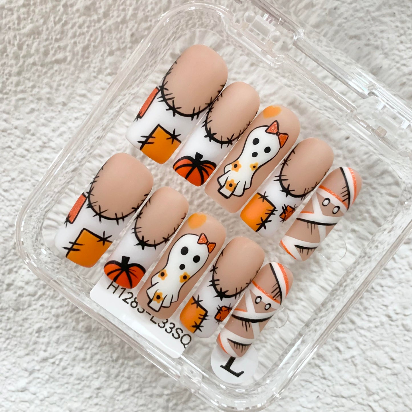 Promake | Two Trending  Luxury Handmade Acrylic Press On Nails for Women - Reusable, 3D Nail Art, Rhinestones, Unique Designer Styles, Multiple Shapes & Lengths, Upgraded Application Kit, Multi-Size