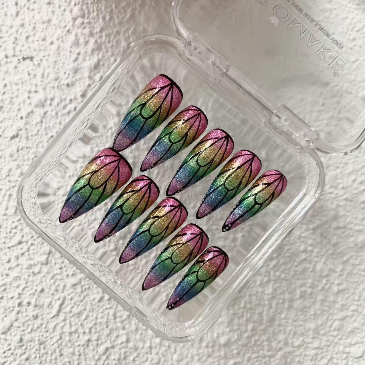 Promake Summer new design - Luxury Handmade Press On Nails, 2026 New Summer Nail ,beach nails,floral nails | long lasting/reuse,sumer limitetd