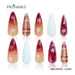 Promake x Kymieann Luxury Handmade Press on Nails-  Hand Nails and Toe Nails-  Nail Art Nail Care-With Nails Tools-  Salon Quality-  33MM Length-  Long Length-  S-L Size