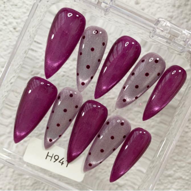 Promake | One Trending Luxury Handmade Press On Nails for Women, Reusable 3D Acrylic Fake Nails, Rhinestone & Unique Nail Art Designs, Multiple Shapes and Lengths, Ships from USA