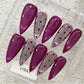 Promake | One Trending Luxury Handmade Press On Nails for Women, Reusable 3D Acrylic Fake Nails, Rhinestone & Unique Nail Art Designs, Multiple Shapes and Lengths, Ships from USA