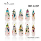 Promake Wonders Handmade Press-On Nails - Open InLive Crystal Design, Single Item, Luxury Unique Style, Salon Quality, Long Length, S-L Sizes, 4 Sets of Nail Tools, Handmade Press Ons