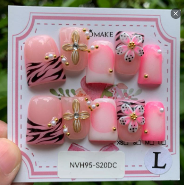 Promake New Drops 3 - New Luxury Handmade Press on Nails-Unique Design-High Quality Nails - With 2 Sets Nails Tools-XS-XL Size（副本）（副本）