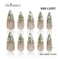 Promake Wonders Handmade Press-On Nails - Open InLive Crystal Design, Single Item, Luxury Unique Style, Salon Quality, Long Length, S-L Sizes, 4 Sets of Nail Tools, Handmade Press Ons