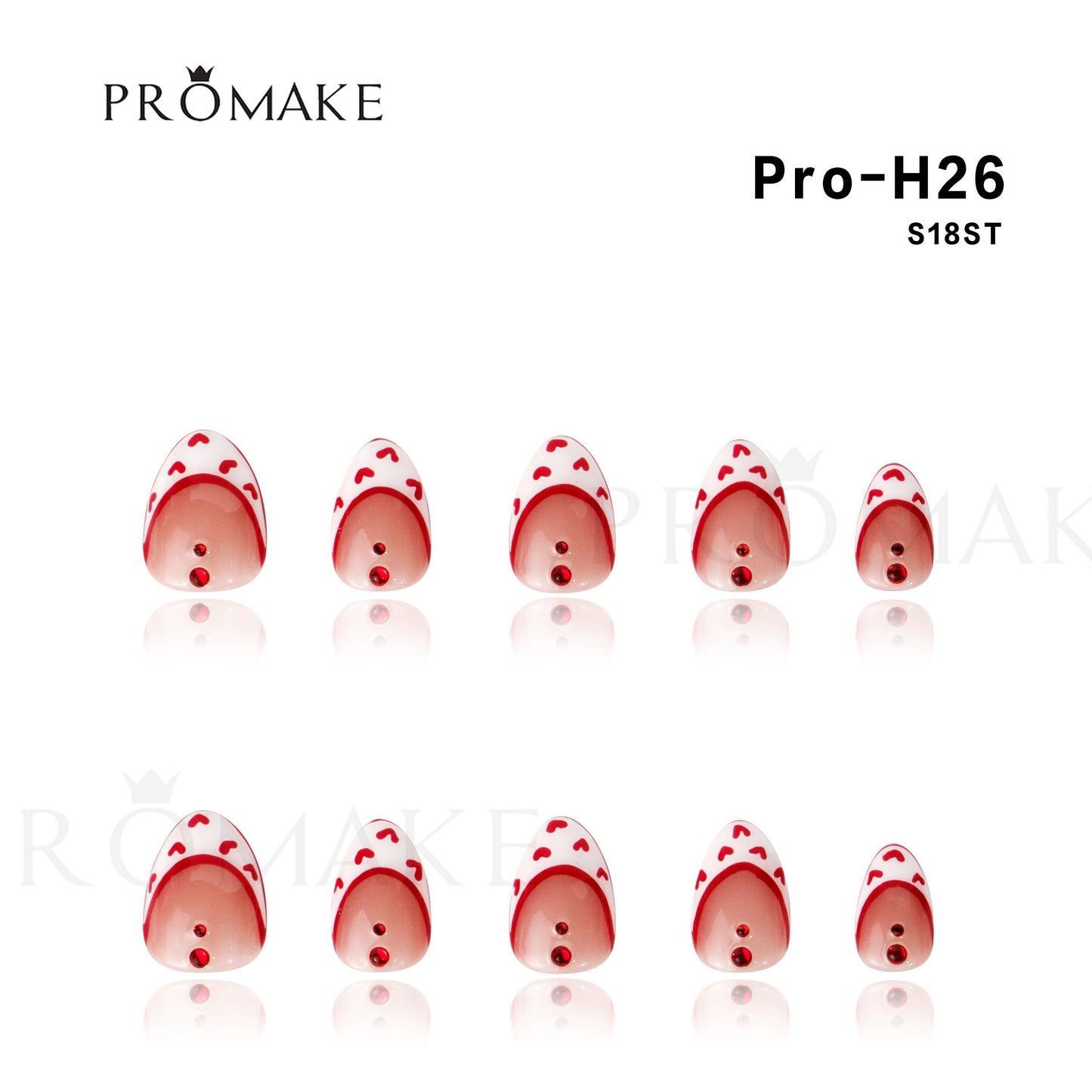 Promake Short Nails-  100% Handmade Luxury Nails-  Luxury Handmade Press on Nails-  Nail Art Nail Care-  With Nails Tools-0.7 Inch Length-  Children Nails