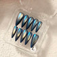Promake | Two Trending  Luxury Handmade Acrylic Press On Nails for Women - Reusable, 3D Nail Art, Rhinestones, Unique Designer Styles, Multiple Shapes & Lengths, Upgraded Application Kit, Multi-Size