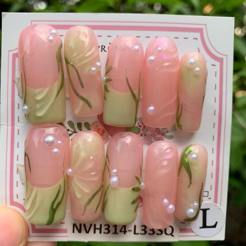 Promake New Drops 3 - New Luxury Handmade Press on Nails-Unique Design-High Quality Nails - With 2 Sets Nails Tools-XS-XL Size（副本）（副本）