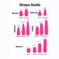 Promake Luxury - Custom Design -Handmade Press On Nails 10PCS Reuseable Nails wtih Nail tools