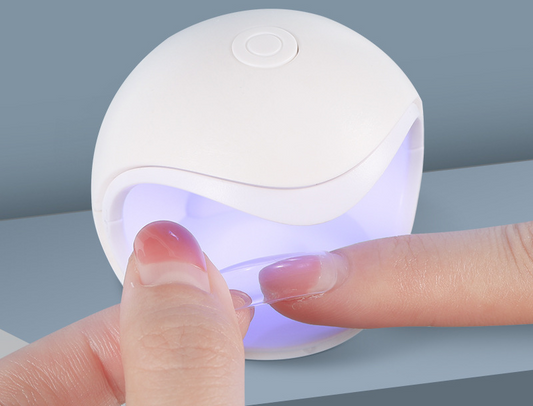 Promake® Small Mini Hot Lamp Mini Nail Heating Lamp Wear Nail Curing Light UV Phototherapy Machine Handheld Portable LED Instrument