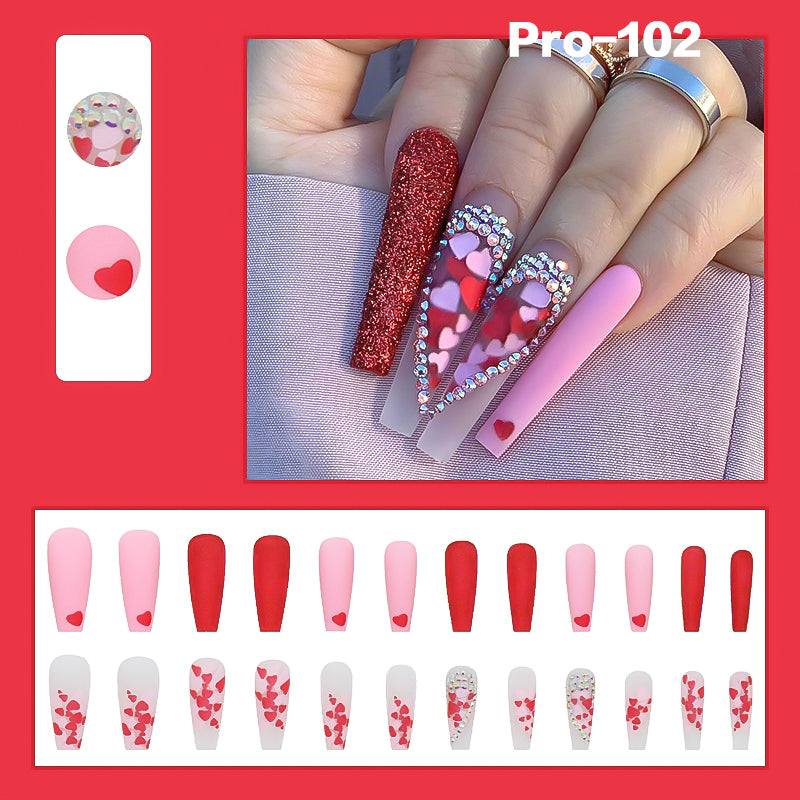 [Buy 6 Get 2]Promakepro Long-length 101-159Press On Nails 24PCS/Sets Unique Design High Quality Reusable