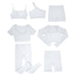 lar YogaPromakepro Boat INS Popu Suit Thread Type Design One Shoulder Sports Bra Set Combination Yoga Clothes Wholesale